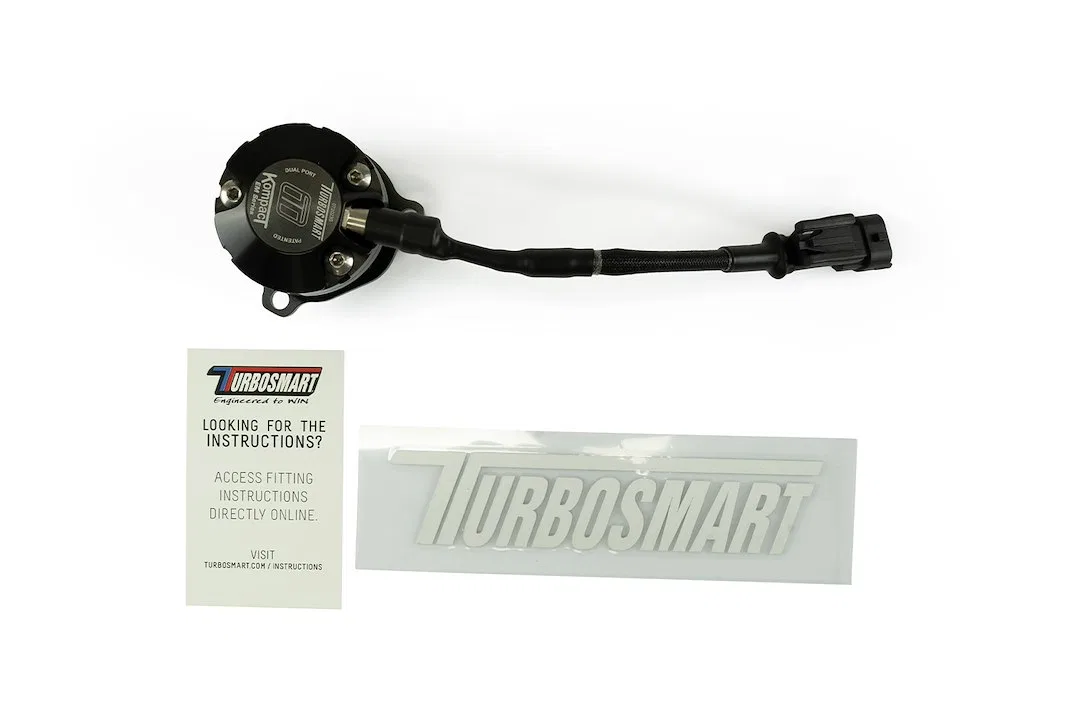 TS-0223-1086 – TURBOSMART Turbocharger Blow Off Valve, Plug And Play Recirculating/ Vent To Atmosphere VR3t Black Alu...